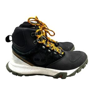 Timberland Garrison Trail Waterproof Mid Hiking Boots Men's 8 Black Outdoors